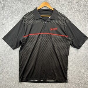 Snap On Tools Polo Shirt  Short Sleeve Men's Size 2XL Black & Red Mechanic